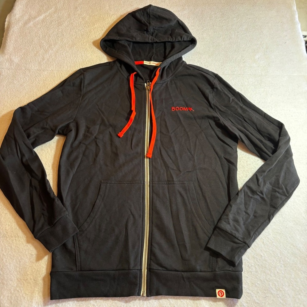 Marine Layer x‎ Pinterest Hoodie 500M Full Zip Black Mens XS